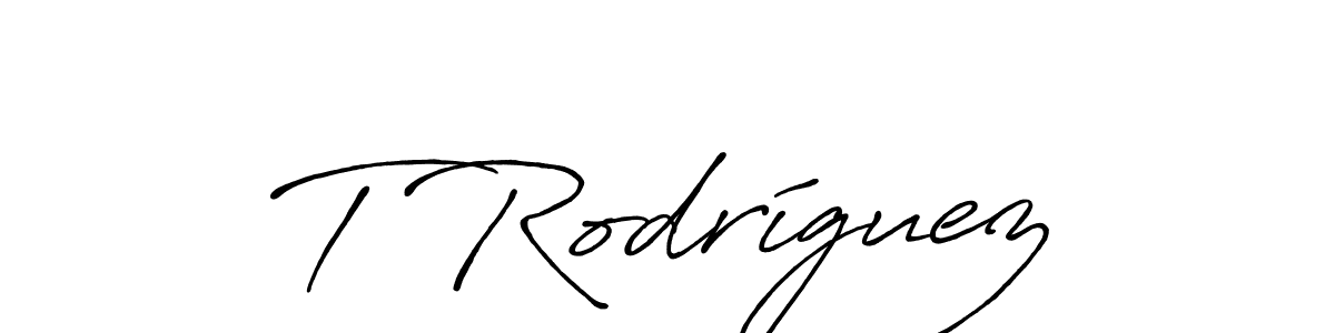 It looks lik you need a new signature style for name T Rodríguez. Design unique handwritten (Antro_Vectra_Bolder) signature with our free signature maker in just a few clicks. T Rodríguez signature style 7 images and pictures png