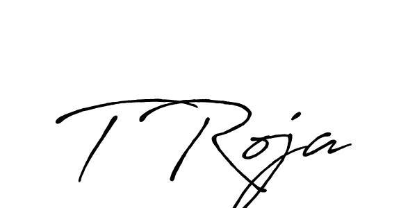 Make a beautiful signature design for name T Roja. Use this online signature maker to create a handwritten signature for free. T Roja signature style 7 images and pictures png