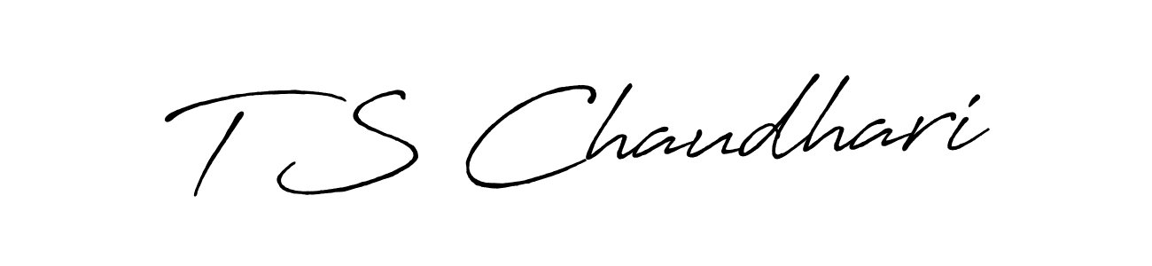 How to make T S Chaudhari signature? Antro_Vectra_Bolder is a professional autograph style. Create handwritten signature for T S Chaudhari name. T S Chaudhari signature style 7 images and pictures png