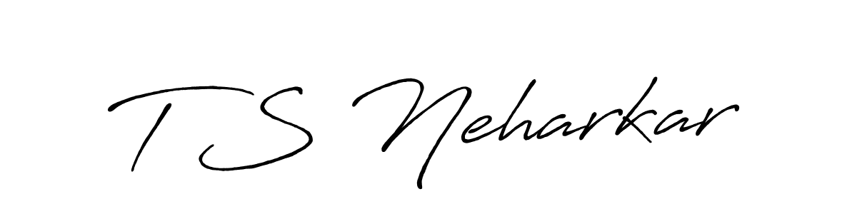 Similarly Antro_Vectra_Bolder is the best handwritten signature design. Signature creator online .You can use it as an online autograph creator for name T S Neharkar. T S Neharkar signature style 7 images and pictures png