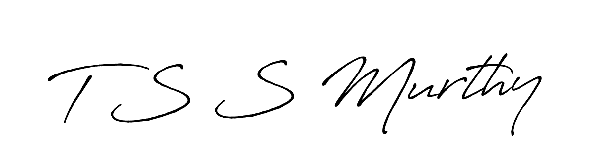 Use a signature maker to create a handwritten signature online. With this signature software, you can design (Antro_Vectra_Bolder) your own signature for name T S S Murthy. T S S Murthy signature style 7 images and pictures png