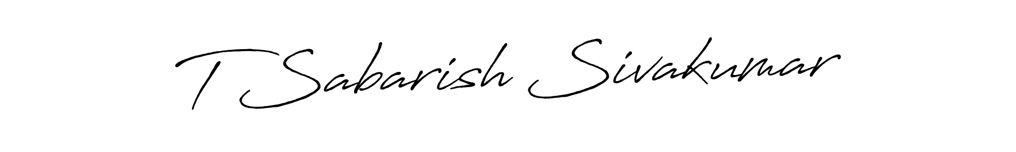 Use a signature maker to create a handwritten signature online. With this signature software, you can design (Antro_Vectra_Bolder) your own signature for name T Sabarish Sivakumar. T Sabarish Sivakumar signature style 7 images and pictures png
