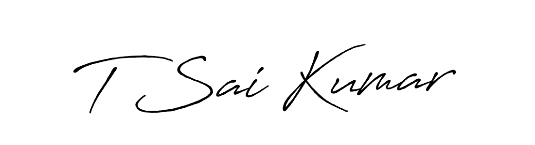 Make a beautiful signature design for name T Sai Kumar. Use this online signature maker to create a handwritten signature for free. T Sai Kumar signature style 7 images and pictures png