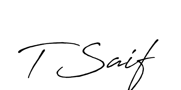 You can use this online signature creator to create a handwritten signature for the name T Saif. This is the best online autograph maker. T Saif signature style 7 images and pictures png