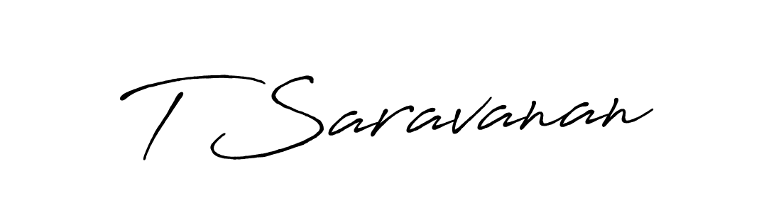 if you are searching for the best signature style for your name T Saravanan. so please give up your signature search. here we have designed multiple signature styles  using Antro_Vectra_Bolder. T Saravanan signature style 7 images and pictures png