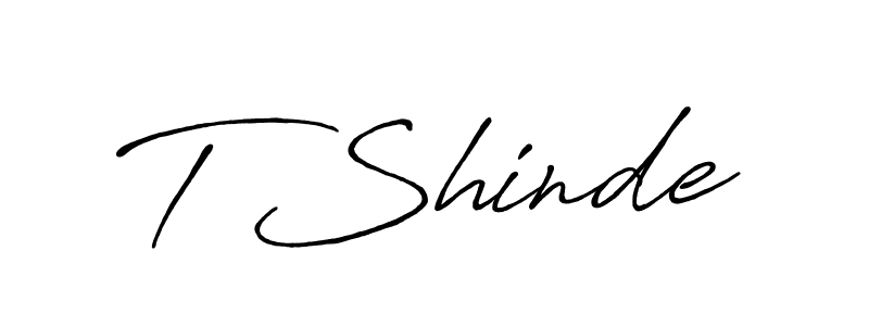 Design your own signature with our free online signature maker. With this signature software, you can create a handwritten (Antro_Vectra_Bolder) signature for name T Shinde. T Shinde signature style 7 images and pictures png