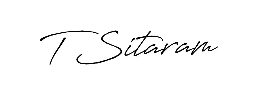 Antro_Vectra_Bolder is a professional signature style that is perfect for those who want to add a touch of class to their signature. It is also a great choice for those who want to make their signature more unique. Get T Sitaram name to fancy signature for free. T Sitaram signature style 7 images and pictures png