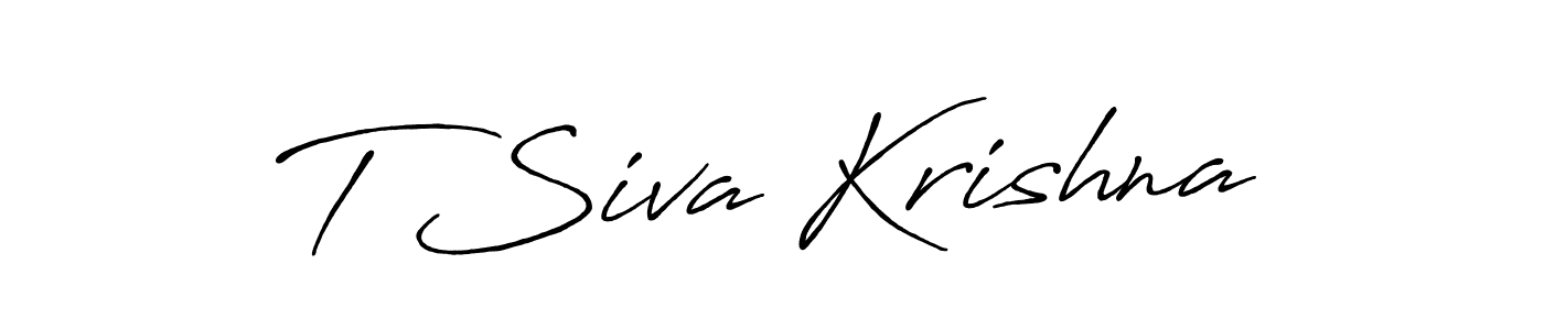 How to make T Siva Krishna signature? Antro_Vectra_Bolder is a professional autograph style. Create handwritten signature for T Siva Krishna name. T Siva Krishna signature style 7 images and pictures png