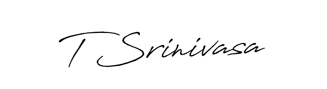 You should practise on your own different ways (Antro_Vectra_Bolder) to write your name (T Srinivasa) in signature. don't let someone else do it for you. T Srinivasa signature style 7 images and pictures png