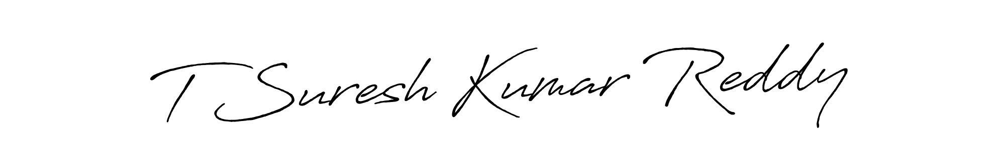 Make a short T Suresh Kumar Reddy signature style. Manage your documents anywhere anytime using Antro_Vectra_Bolder. Create and add eSignatures, submit forms, share and send files easily. T Suresh Kumar Reddy signature style 7 images and pictures png