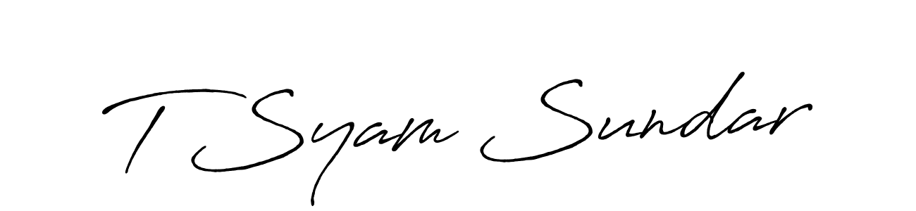 Make a short T Syam Sundar signature style. Manage your documents anywhere anytime using Antro_Vectra_Bolder. Create and add eSignatures, submit forms, share and send files easily. T Syam Sundar signature style 7 images and pictures png