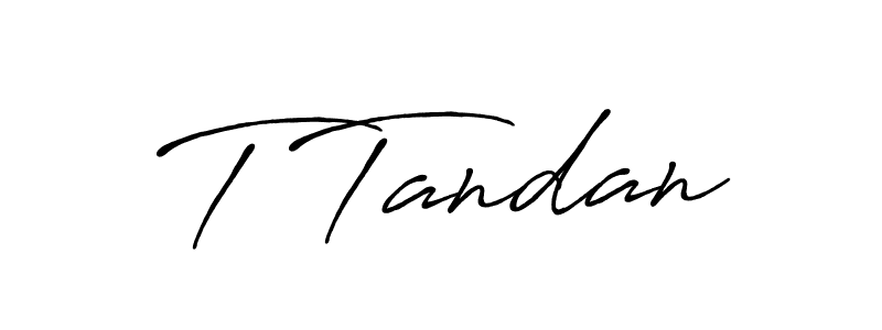 It looks lik you need a new signature style for name T Tandan. Design unique handwritten (Antro_Vectra_Bolder) signature with our free signature maker in just a few clicks. T Tandan signature style 7 images and pictures png