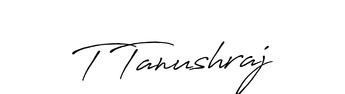 if you are searching for the best signature style for your name T Tanushraj. so please give up your signature search. here we have designed multiple signature styles  using Antro_Vectra_Bolder. T Tanushraj signature style 7 images and pictures png