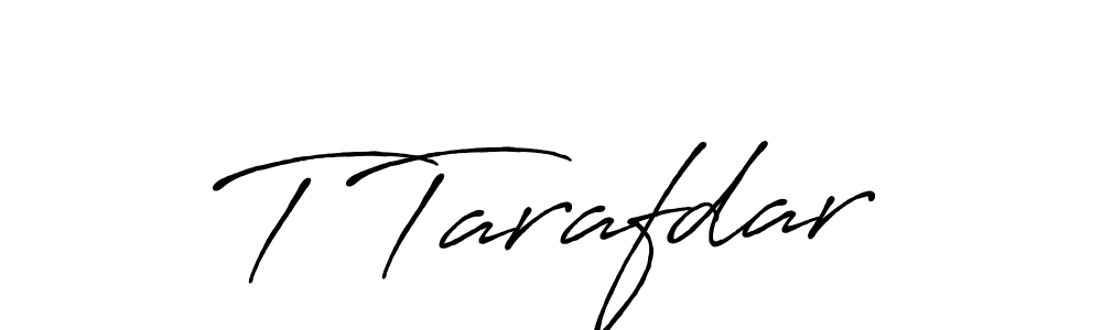 How to make T Tarafdar signature? Antro_Vectra_Bolder is a professional autograph style. Create handwritten signature for T Tarafdar name. T Tarafdar signature style 7 images and pictures png