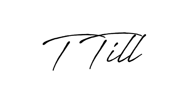 Similarly Antro_Vectra_Bolder is the best handwritten signature design. Signature creator online .You can use it as an online autograph creator for name T Till. T Till signature style 7 images and pictures png
