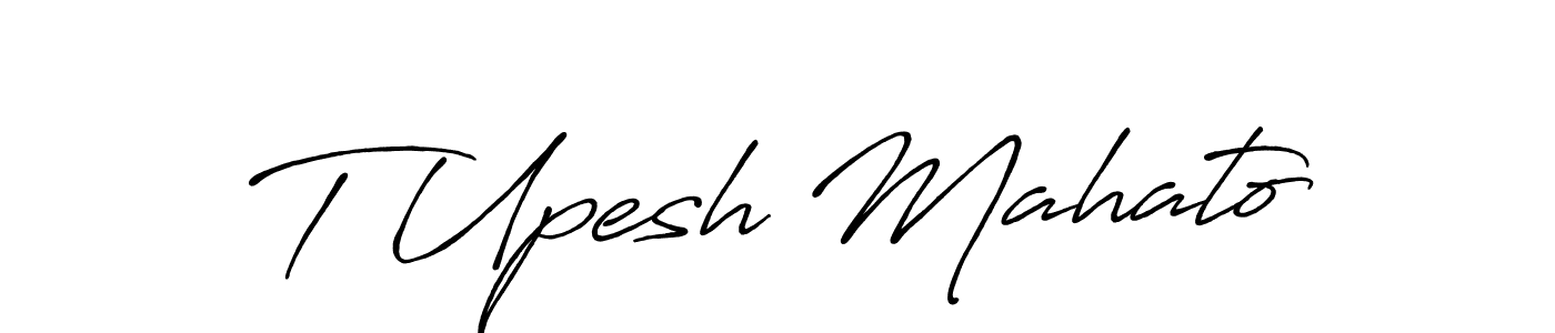 How to Draw T Upesh Mahato signature style? Antro_Vectra_Bolder is a latest design signature styles for name T Upesh Mahato. T Upesh Mahato signature style 7 images and pictures png