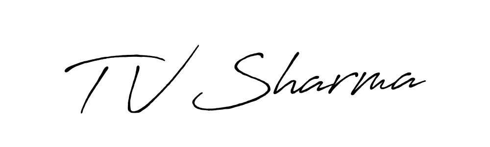 T V Sharma stylish signature style. Best Handwritten Sign (Antro_Vectra_Bolder) for my name. Handwritten Signature Collection Ideas for my name T V Sharma. T V Sharma signature style 7 images and pictures png