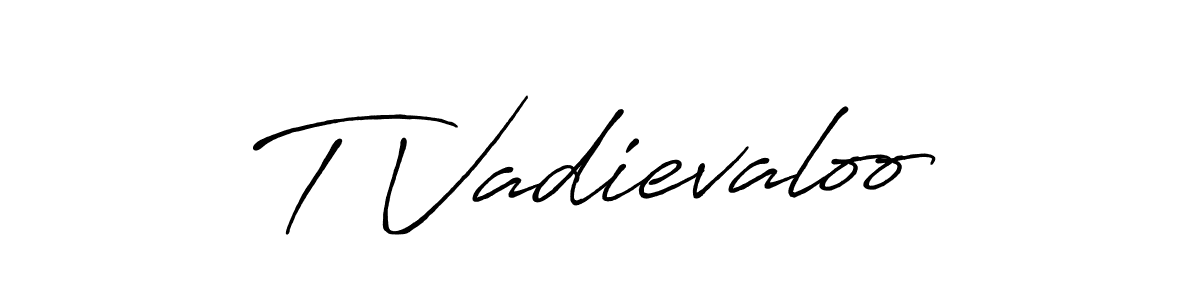 Here are the top 10 professional signature styles for the name T Vadievaloo. These are the best autograph styles you can use for your name. T Vadievaloo signature style 7 images and pictures png
