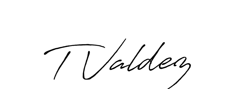 if you are searching for the best signature style for your name T Valdez. so please give up your signature search. here we have designed multiple signature styles  using Antro_Vectra_Bolder. T Valdez signature style 7 images and pictures png