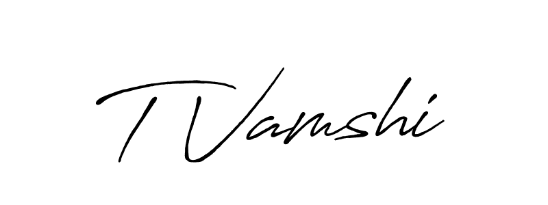 It looks lik you need a new signature style for name T Vamshi. Design unique handwritten (Antro_Vectra_Bolder) signature with our free signature maker in just a few clicks. T Vamshi signature style 7 images and pictures png