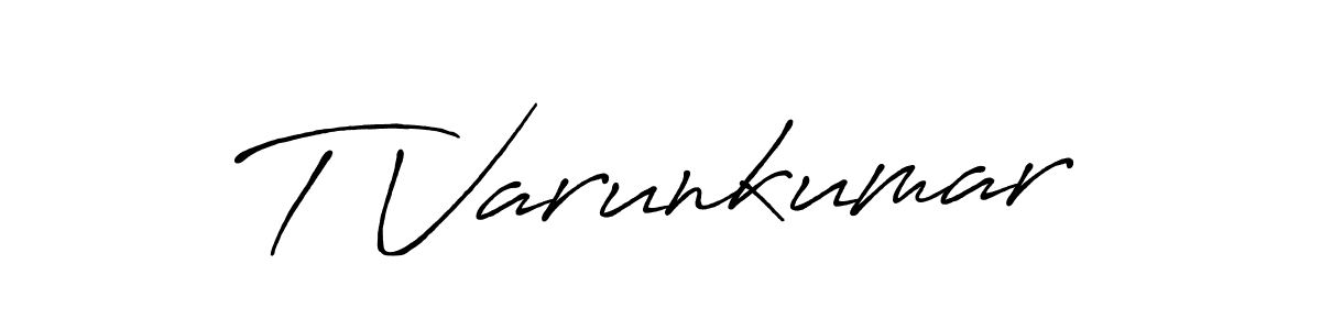 T Varunkumar stylish signature style. Best Handwritten Sign (Antro_Vectra_Bolder) for my name. Handwritten Signature Collection Ideas for my name T Varunkumar. T Varunkumar signature style 7 images and pictures png