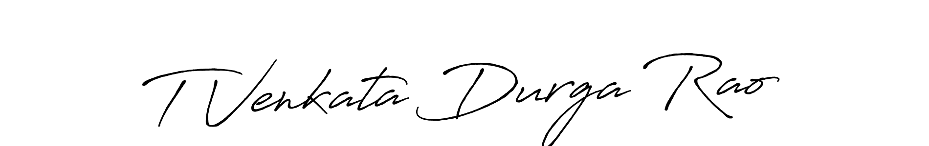 Similarly Antro_Vectra_Bolder is the best handwritten signature design. Signature creator online .You can use it as an online autograph creator for name T Venkata Durga Rao. T Venkata Durga Rao signature style 7 images and pictures png