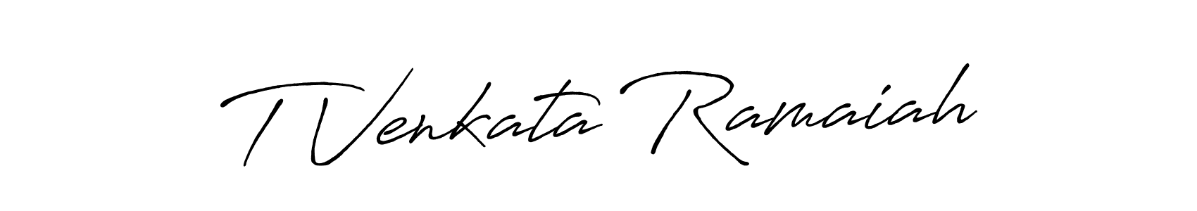 It looks lik you need a new signature style for name T Venkata Ramaiah. Design unique handwritten (Antro_Vectra_Bolder) signature with our free signature maker in just a few clicks. T Venkata Ramaiah signature style 7 images and pictures png