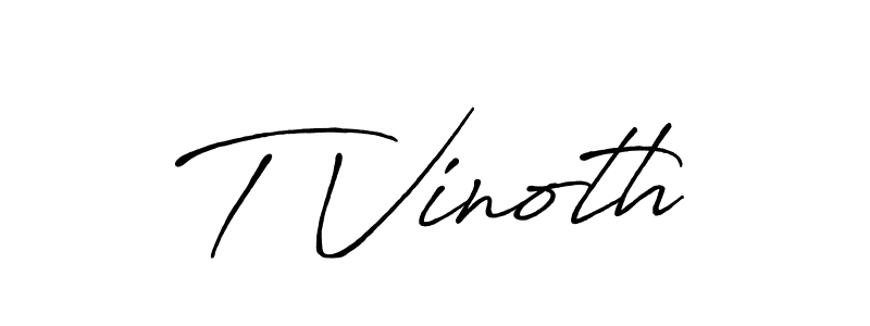 Best and Professional Signature Style for T Vinoth. Antro_Vectra_Bolder Best Signature Style Collection. T Vinoth signature style 7 images and pictures png