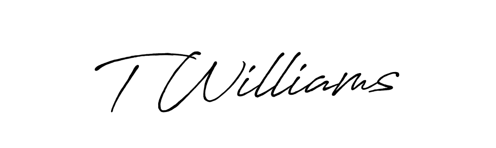 Make a beautiful signature design for name T Williams. Use this online signature maker to create a handwritten signature for free. T Williams signature style 7 images and pictures png
