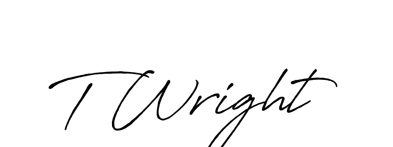 Also You can easily find your signature by using the search form. We will create T Wright name handwritten signature images for you free of cost using Antro_Vectra_Bolder sign style. T Wright signature style 7 images and pictures png