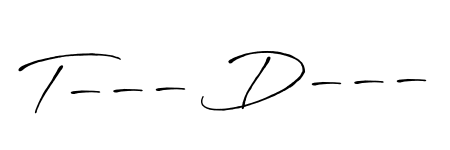Also You can easily find your signature by using the search form. We will create T--- D--- name handwritten signature images for you free of cost using Antro_Vectra_Bolder sign style. T--- D--- signature style 7 images and pictures png