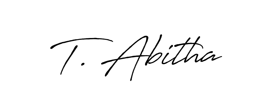 Once you've used our free online signature maker to create your best signature Antro_Vectra_Bolder style, it's time to enjoy all of the benefits that T. Abitha name signing documents. T. Abitha signature style 7 images and pictures png