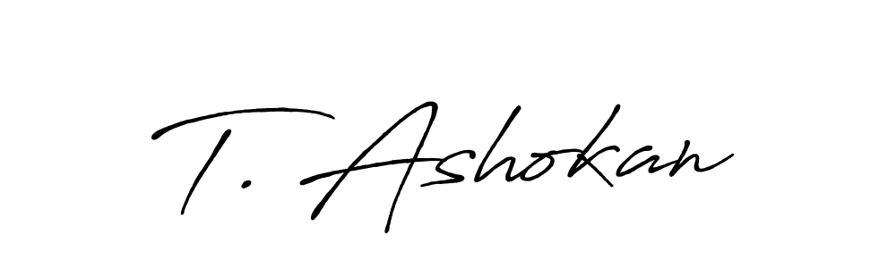 How to make T. Ashokan signature? Antro_Vectra_Bolder is a professional autograph style. Create handwritten signature for T. Ashokan name. T. Ashokan signature style 7 images and pictures png