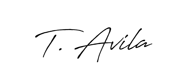 How to make T. Avila signature? Antro_Vectra_Bolder is a professional autograph style. Create handwritten signature for T. Avila name. T. Avila signature style 7 images and pictures png