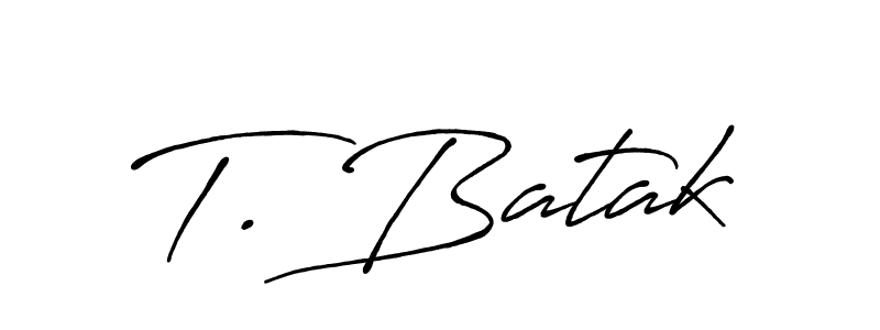 How to make T. Batak signature? Antro_Vectra_Bolder is a professional autograph style. Create handwritten signature for T. Batak name. T. Batak signature style 7 images and pictures png