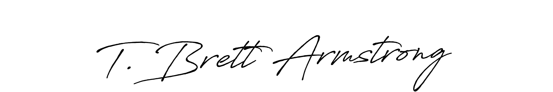 Create a beautiful signature design for name T. Brett Armstrong. With this signature (Antro_Vectra_Bolder) fonts, you can make a handwritten signature for free. T. Brett Armstrong signature style 7 images and pictures png