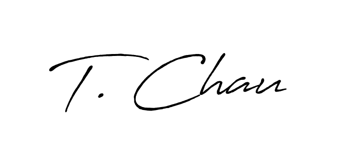 How to Draw T. Chau signature style? Antro_Vectra_Bolder is a latest design signature styles for name T. Chau. T. Chau signature style 7 images and pictures png