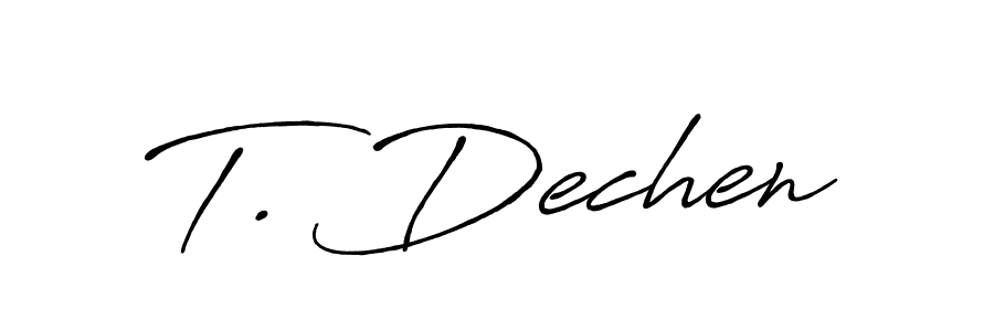 Best and Professional Signature Style for T. Dechen. Antro_Vectra_Bolder Best Signature Style Collection. T. Dechen signature style 7 images and pictures png