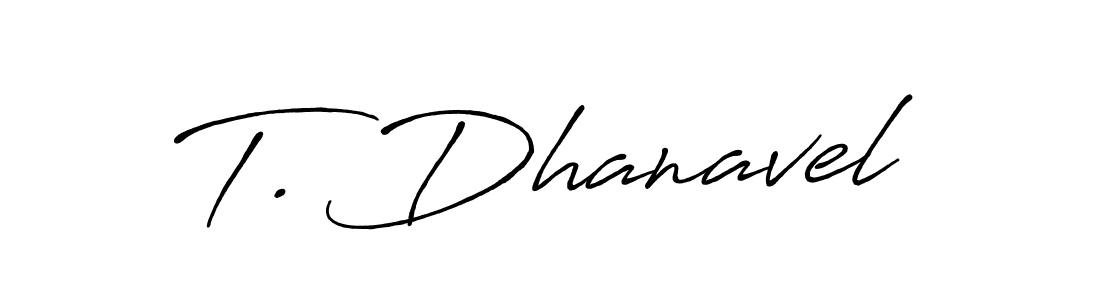 Once you've used our free online signature maker to create your best signature Antro_Vectra_Bolder style, it's time to enjoy all of the benefits that T. Dhanavel name signing documents. T. Dhanavel signature style 7 images and pictures png