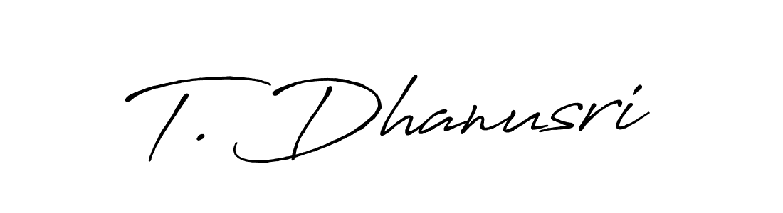 How to Draw T. Dhanusri signature style? Antro_Vectra_Bolder is a latest design signature styles for name T. Dhanusri. T. Dhanusri signature style 7 images and pictures png