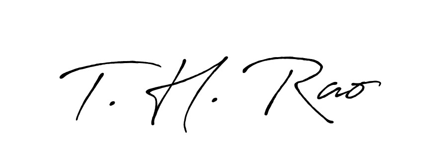 Also we have T. H. Rao name is the best signature style. Create professional handwritten signature collection using Antro_Vectra_Bolder autograph style. T. H. Rao signature style 7 images and pictures png