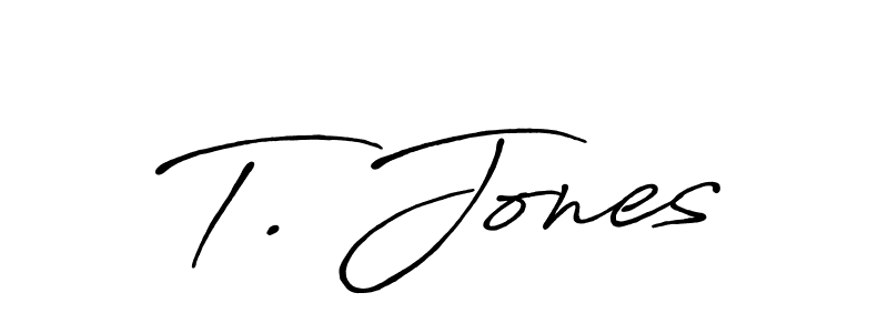 How to make T. Jones signature? Antro_Vectra_Bolder is a professional autograph style. Create handwritten signature for T. Jones name. T. Jones signature style 7 images and pictures png