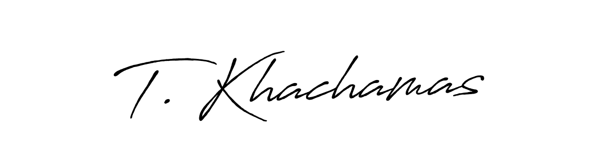 Here are the top 10 professional signature styles for the name T. Khachamas. These are the best autograph styles you can use for your name. T. Khachamas signature style 7 images and pictures png