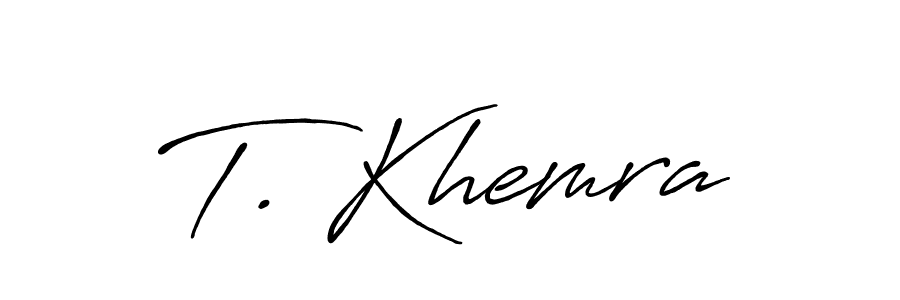 You can use this online signature creator to create a handwritten signature for the name T. Khemra. This is the best online autograph maker. T. Khemra signature style 7 images and pictures png