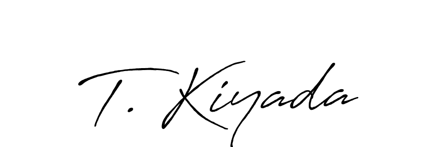 Make a short T. Kiyada signature style. Manage your documents anywhere anytime using Antro_Vectra_Bolder. Create and add eSignatures, submit forms, share and send files easily. T. Kiyada signature style 7 images and pictures png