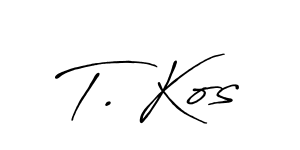 Similarly Antro_Vectra_Bolder is the best handwritten signature design. Signature creator online .You can use it as an online autograph creator for name T. Kos. T. Kos signature style 7 images and pictures png