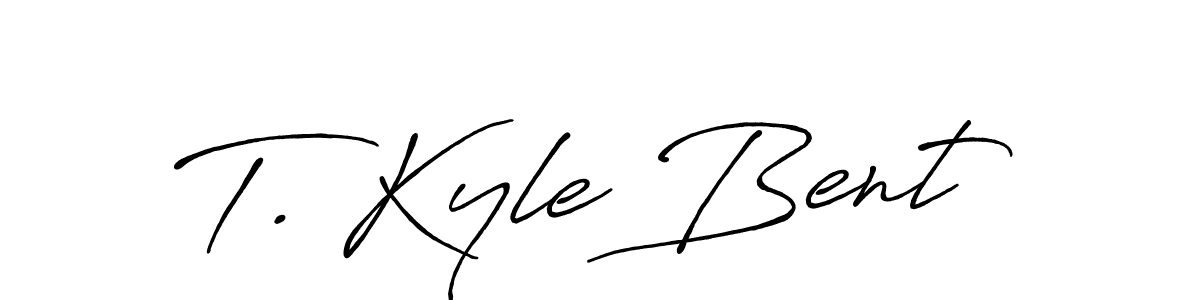 Design your own signature with our free online signature maker. With this signature software, you can create a handwritten (Antro_Vectra_Bolder) signature for name T. Kyle Bent. T. Kyle Bent signature style 7 images and pictures png