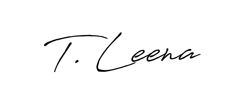 if you are searching for the best signature style for your name T. Leena. so please give up your signature search. here we have designed multiple signature styles  using Antro_Vectra_Bolder. T. Leena signature style 7 images and pictures png