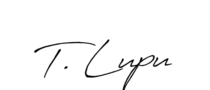 Best and Professional Signature Style for T. Lupu. Antro_Vectra_Bolder Best Signature Style Collection. T. Lupu signature style 7 images and pictures png