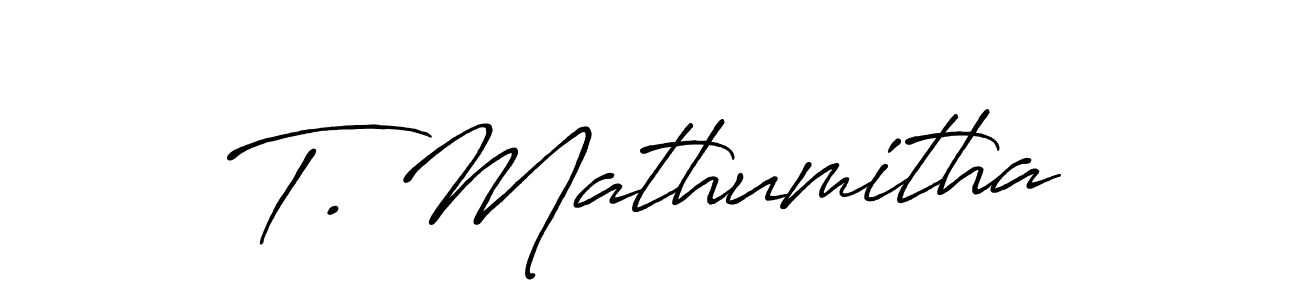 if you are searching for the best signature style for your name T. Mathumitha. so please give up your signature search. here we have designed multiple signature styles  using Antro_Vectra_Bolder. T. Mathumitha signature style 7 images and pictures png